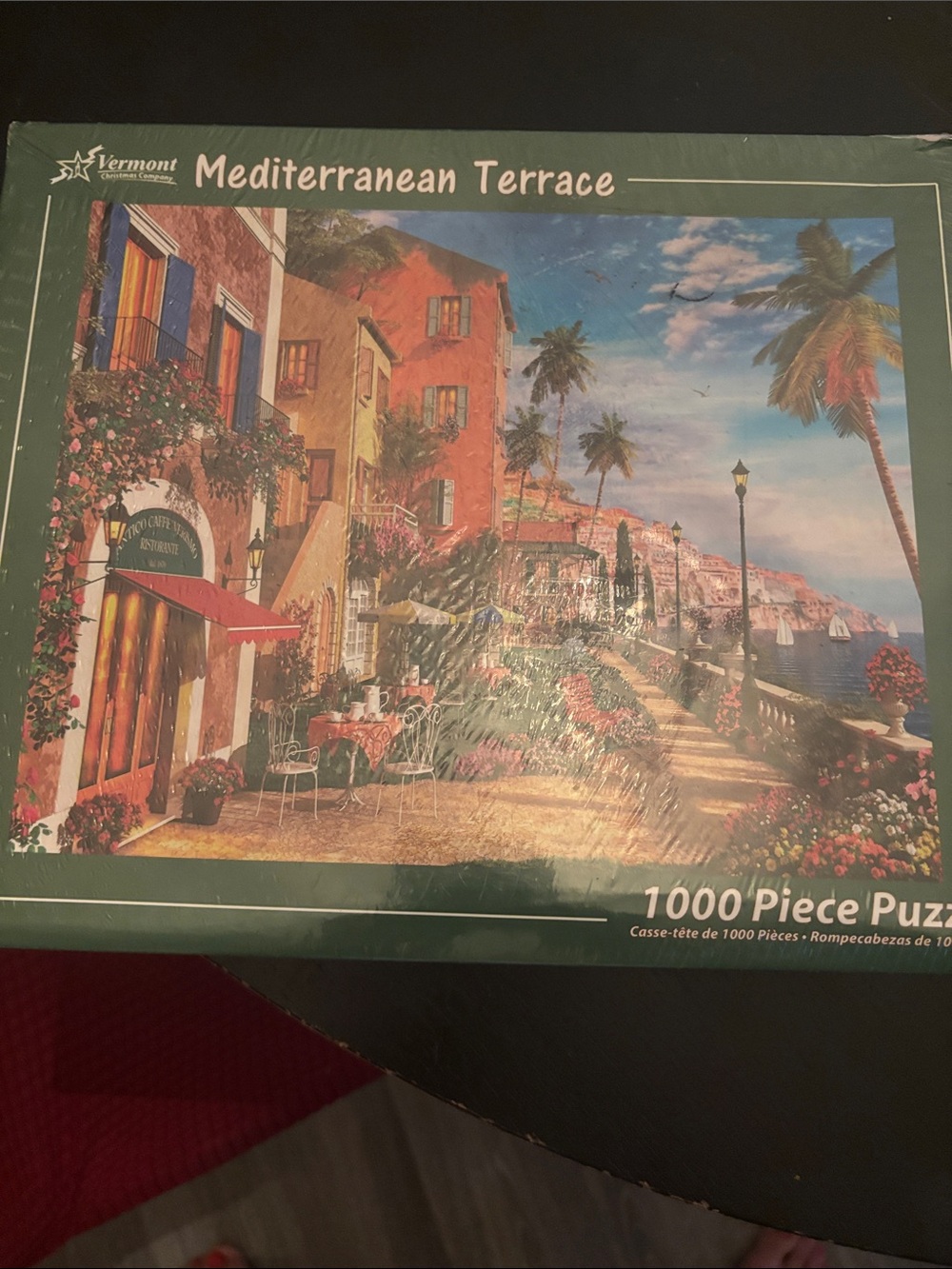 Vermont Christmas Company Mediterranean Terrace 1000-Piece Puzzle - Multicolor